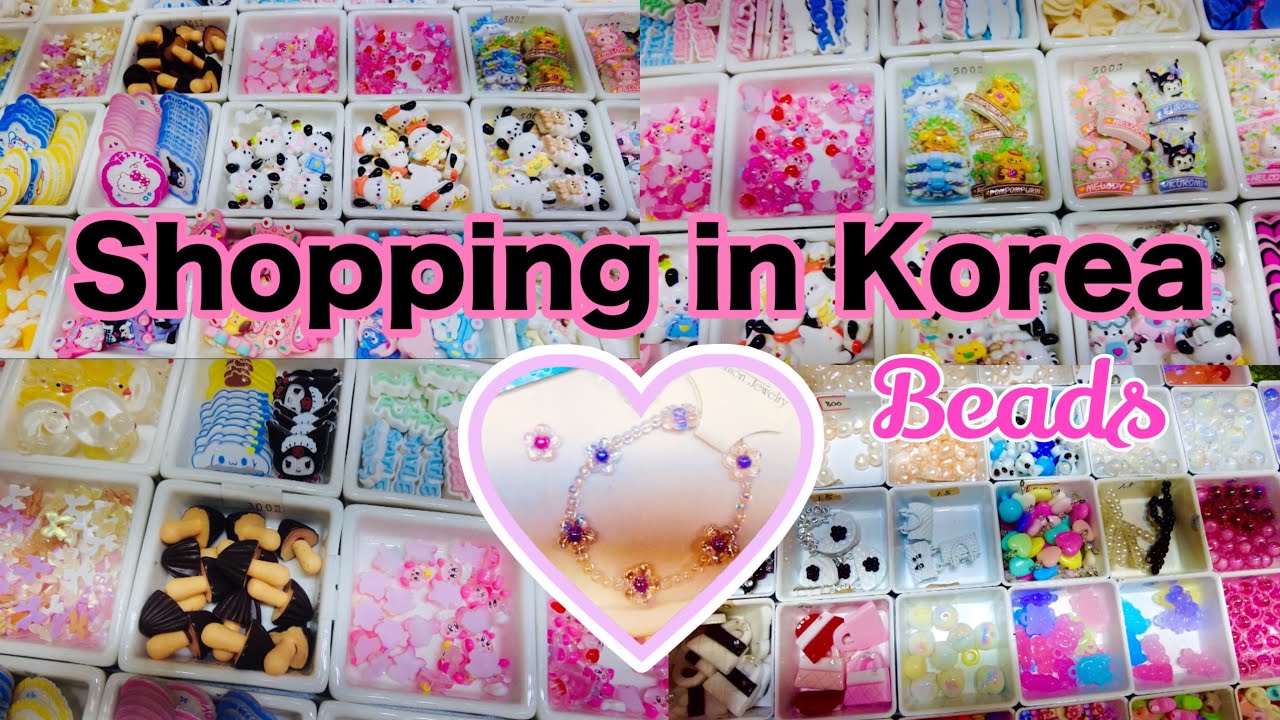 ***SHOPPING IN KOREA*** | Seoul Beads Market🌸🦋🎀 Dongdaemon Shopping Complex | riainkorea