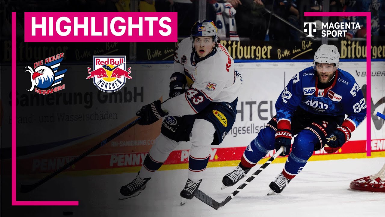 Adler Mannheim - EHC Red Bull München | PENNY DEL | MAGENTA SPORT