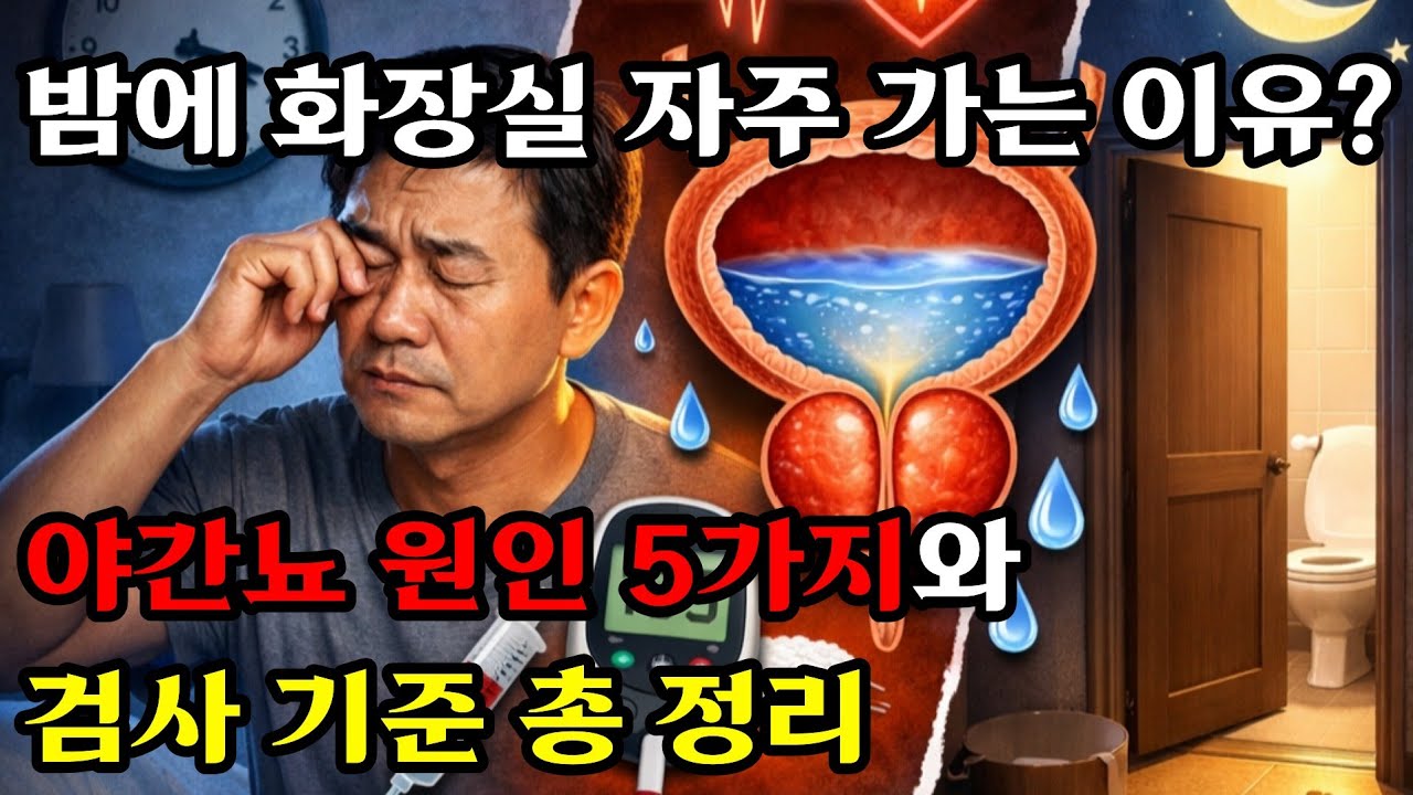 야간뇨 원인 5가지 및 자가검사 기준 총 정리 #건강정보 #건강상식 