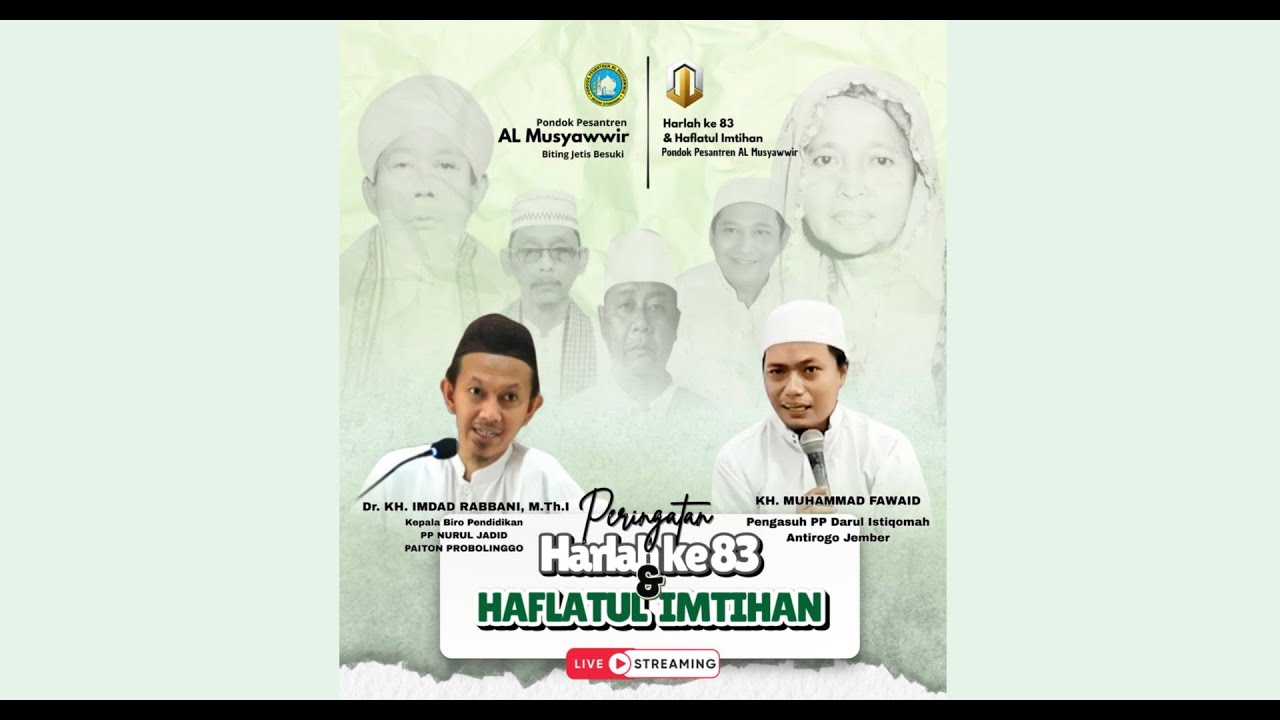 LIVE || HAUL & HARLAH AKHIRUSSANAH KE 83 PP AL MUSYAWWIR BITING JETIS BESUKI