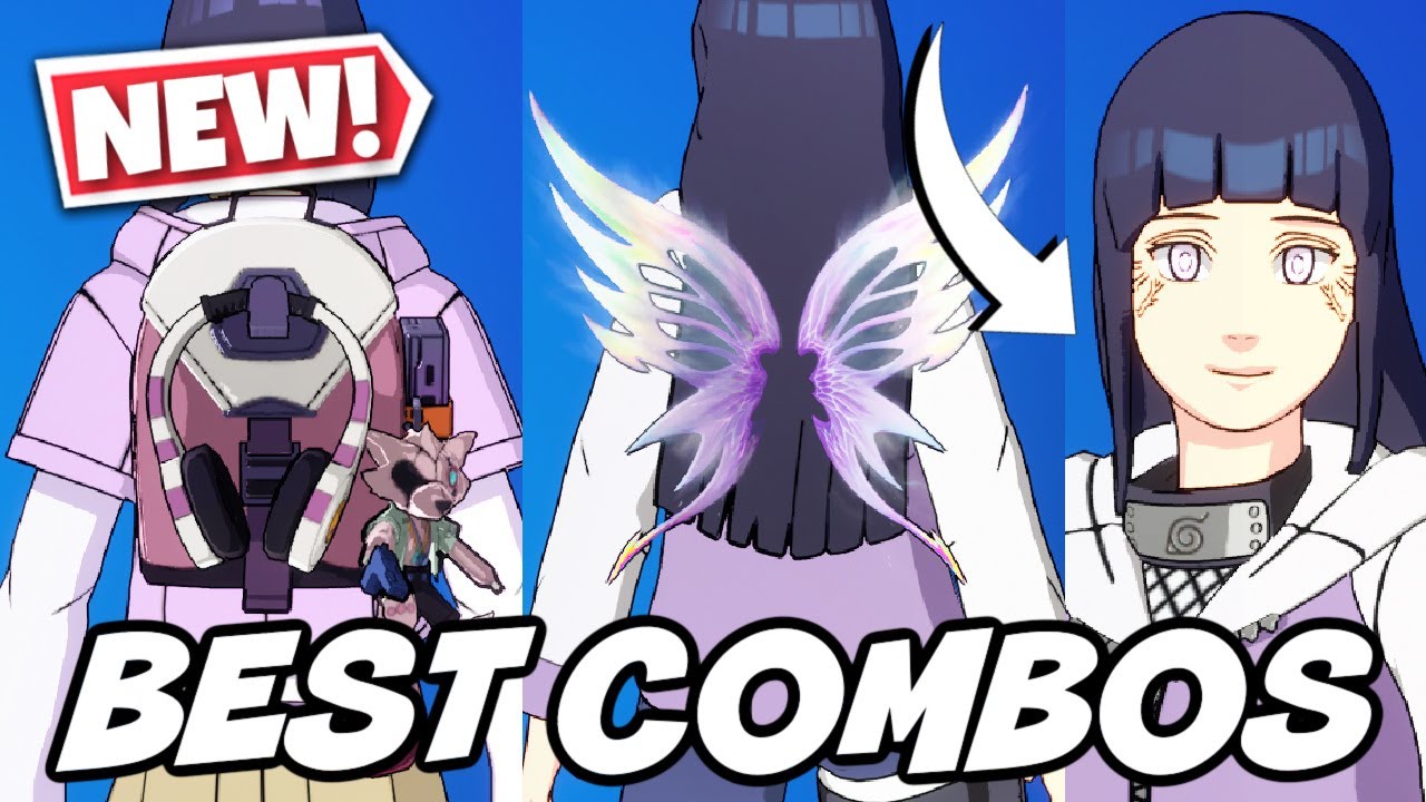 BEST COMBOS FOR *NEW* HINATA HYUGA SKIN (& HINATA UZUMAKI STYLE)(NARUTO X FORTNITE)! - Fortnite