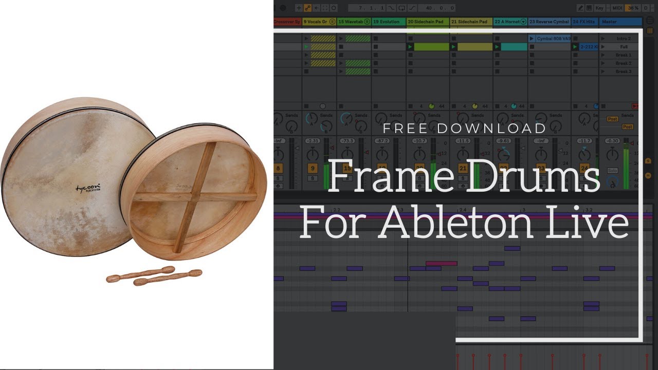 Frame and Hand Drums for Ableton Live
