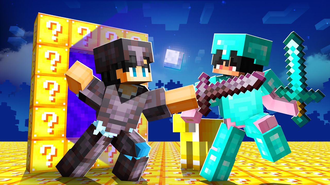 Haastoin KAKKUHIN Minecraft LuckyBlock TAISTELUUN?!