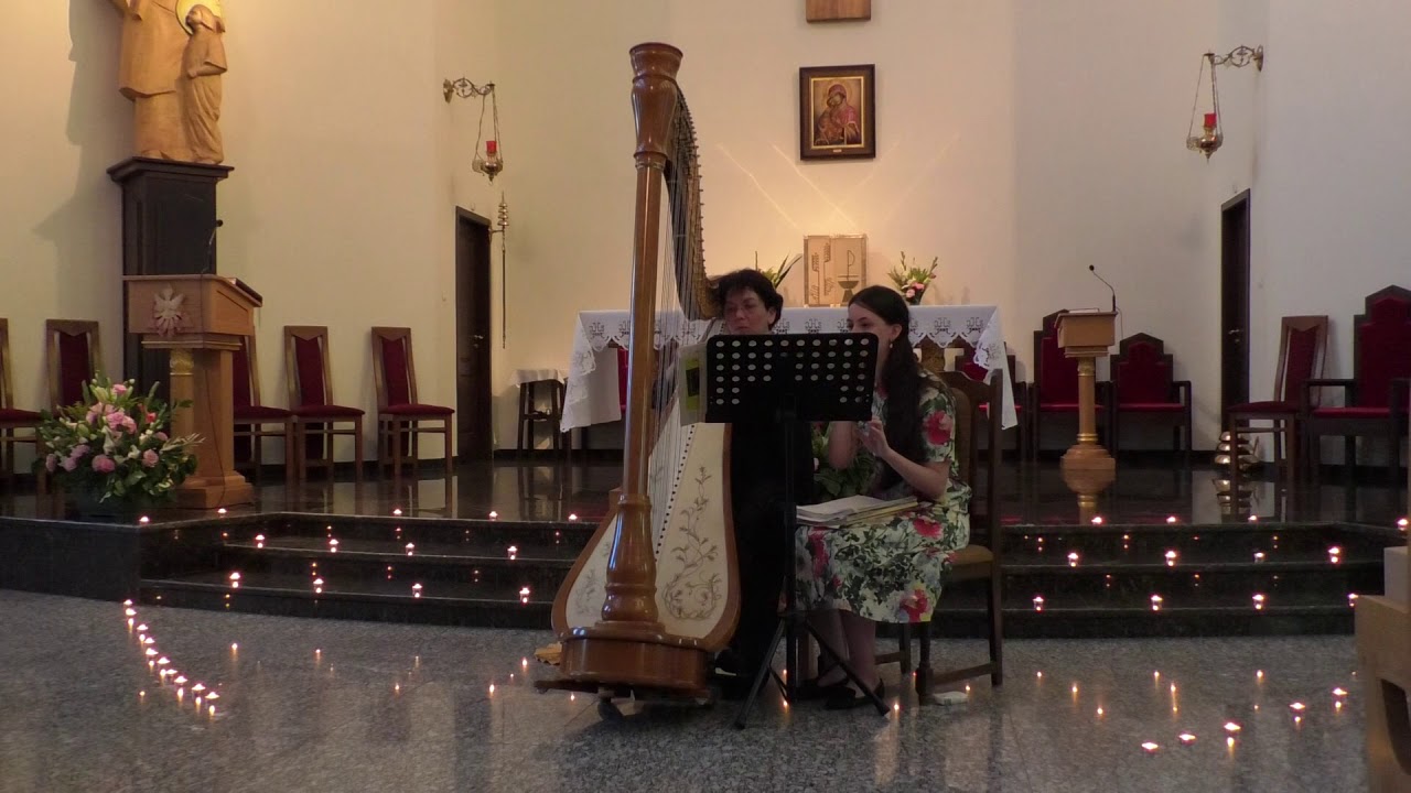 J.S.Bach, Concerto nach italiaenischen Gusto, F-dur BWV 971 , II Movement, arr. Maria Bildea Harp