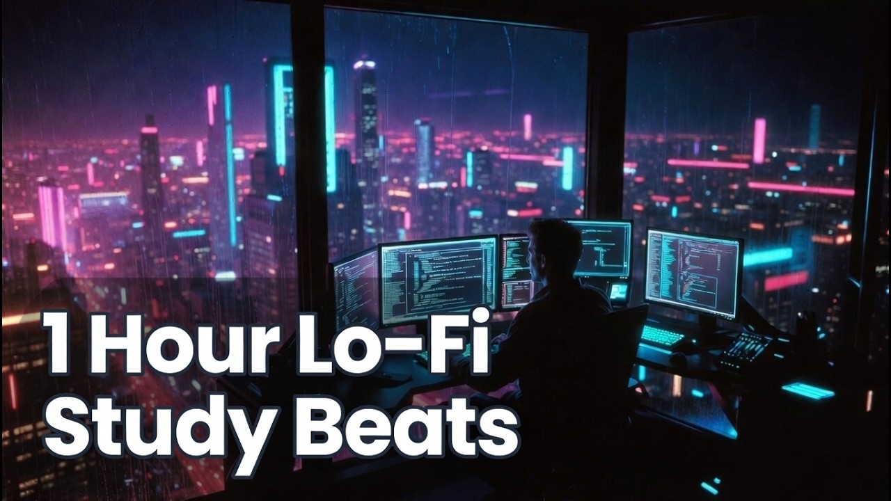 Synthwave Lo-Fi Study Beats 🌌 Cyberpunk Music for Coding & Deep Focus (Nocturnal Session)