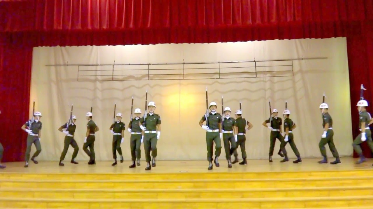 Military Police Silent Precision Drill Performance during ZHSS National Day Celebrations 2013