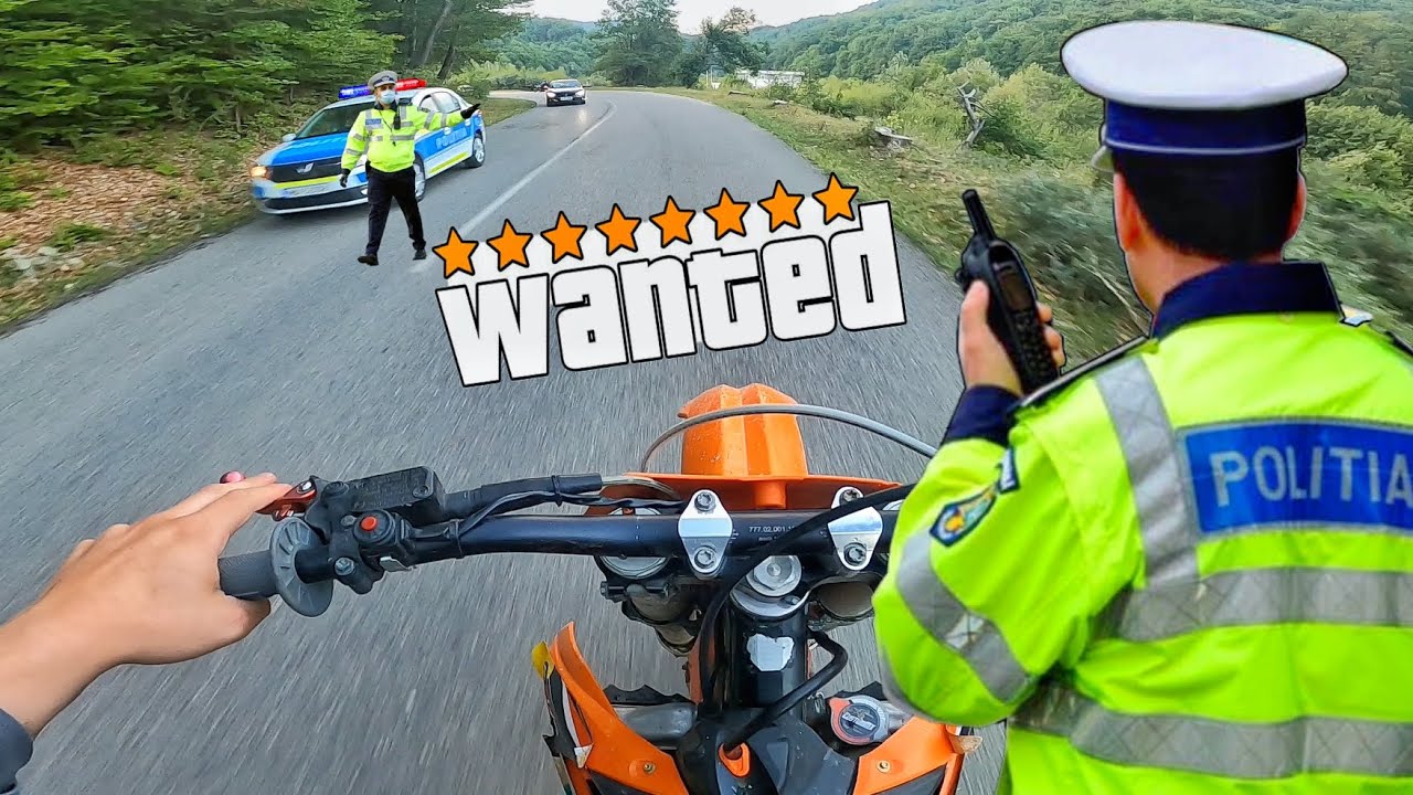 PRINS DE POLITIE PE MOTOR *am ramas fara benzina*