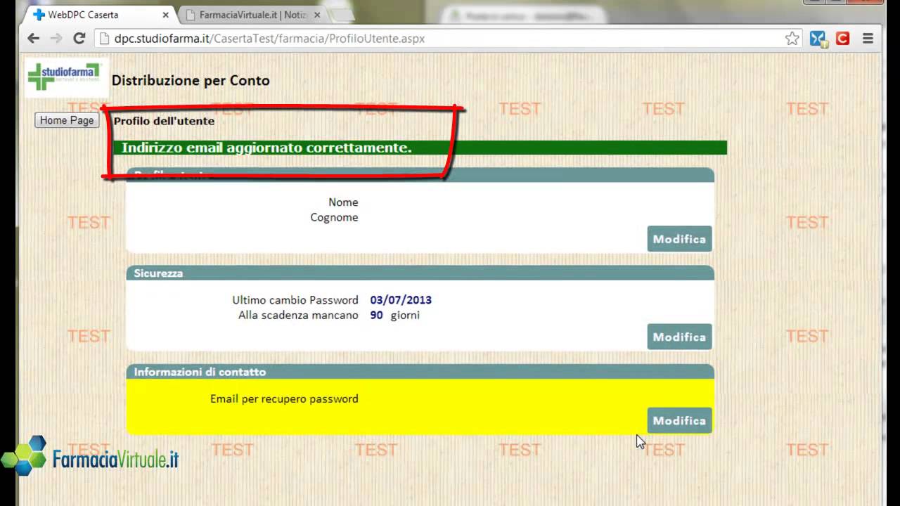 WebDPC, Guida al primo utilizzo