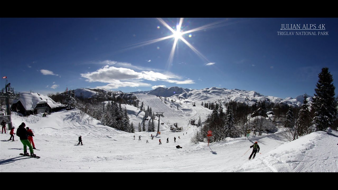Filming Vogel ski area, Julian Alps, Slovenia
