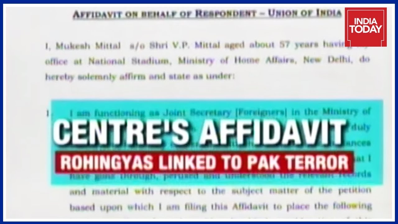 Rohingya Refugees Pose Security Threat : Centre Govt | India First