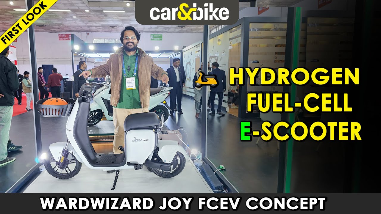 Hydrogen power... for a scooter?🤔 | Wardwizard FCEV concept @ Bharat Mobility Expo 2024 | First Look