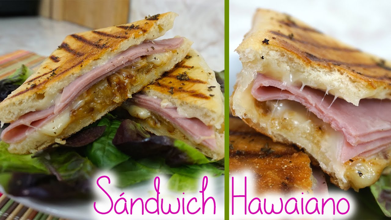 Sándwich Hawaiano - Jamón con Piña - Mi Cocina Rápida