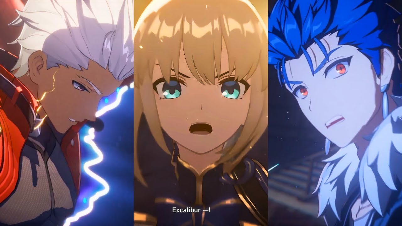 HSR x Fate Collab - All Fight & Story Cutscenes