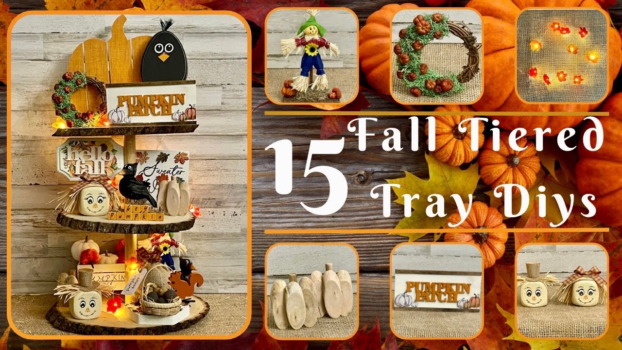 15 Easy DIY Tiered Tray Decorations for Fall: Simple and Stylish Ideas