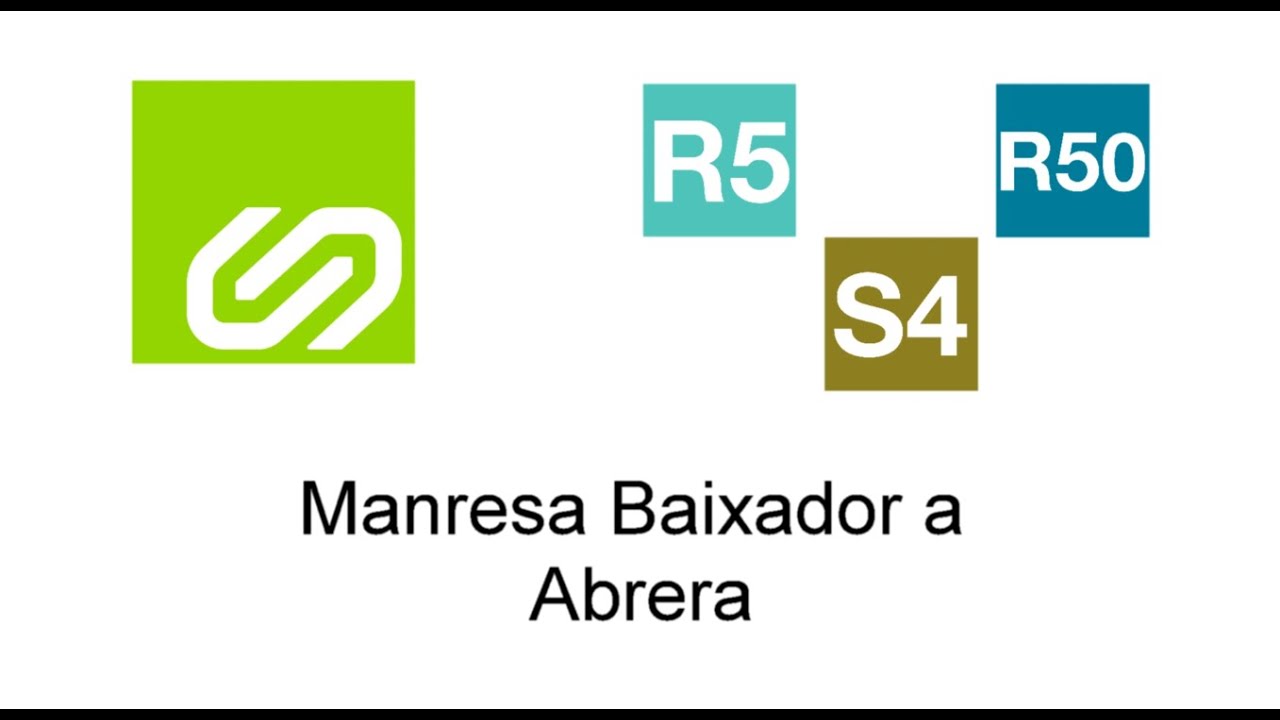 FGC estación a estación: Manresa Baixador a Abrera R5 R50 S4