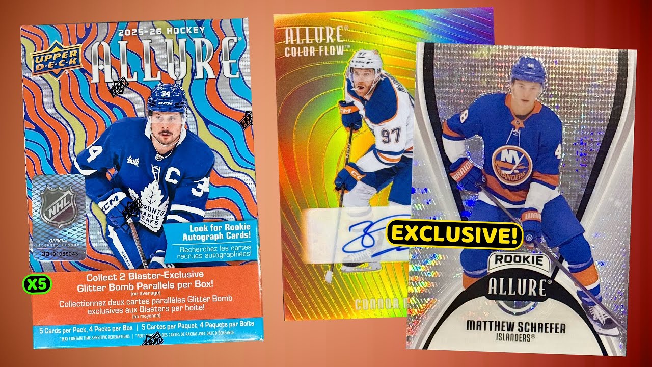 Wait... THESE ARE SHOCKINGLY GOOD?!? - 2025-26 Upper Deck Allure Hockey Retail Blaster Box Break x5
