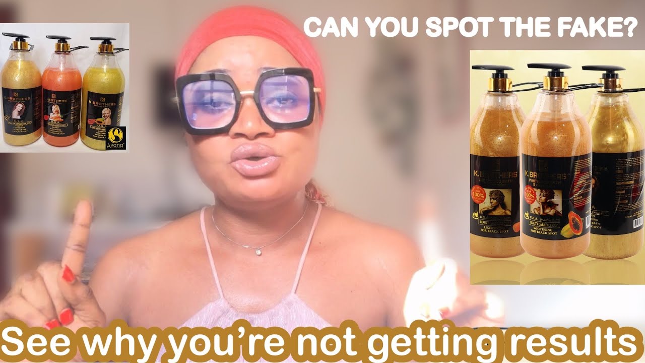 HOW TO IDENTIFY THE FAKE K BROTHERS SHOWER GEL