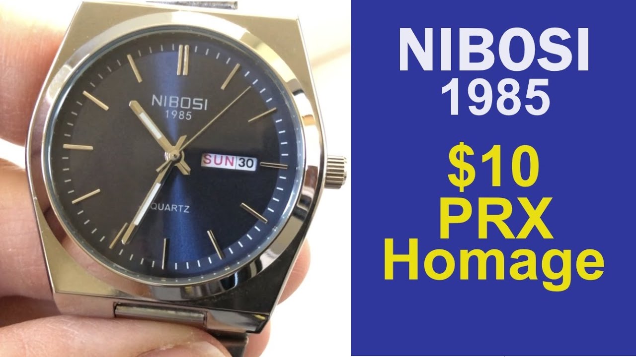 Распаковка и обзор часов NIBOSI PRX Quartz Homage NI2658 2658