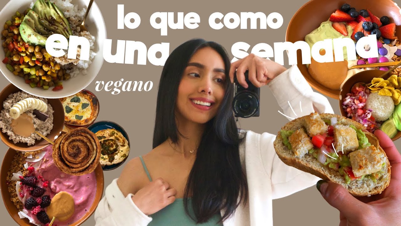 lo que como en una semana 💕vegano | avena cremosa, yogur de tofu con matcha y más...