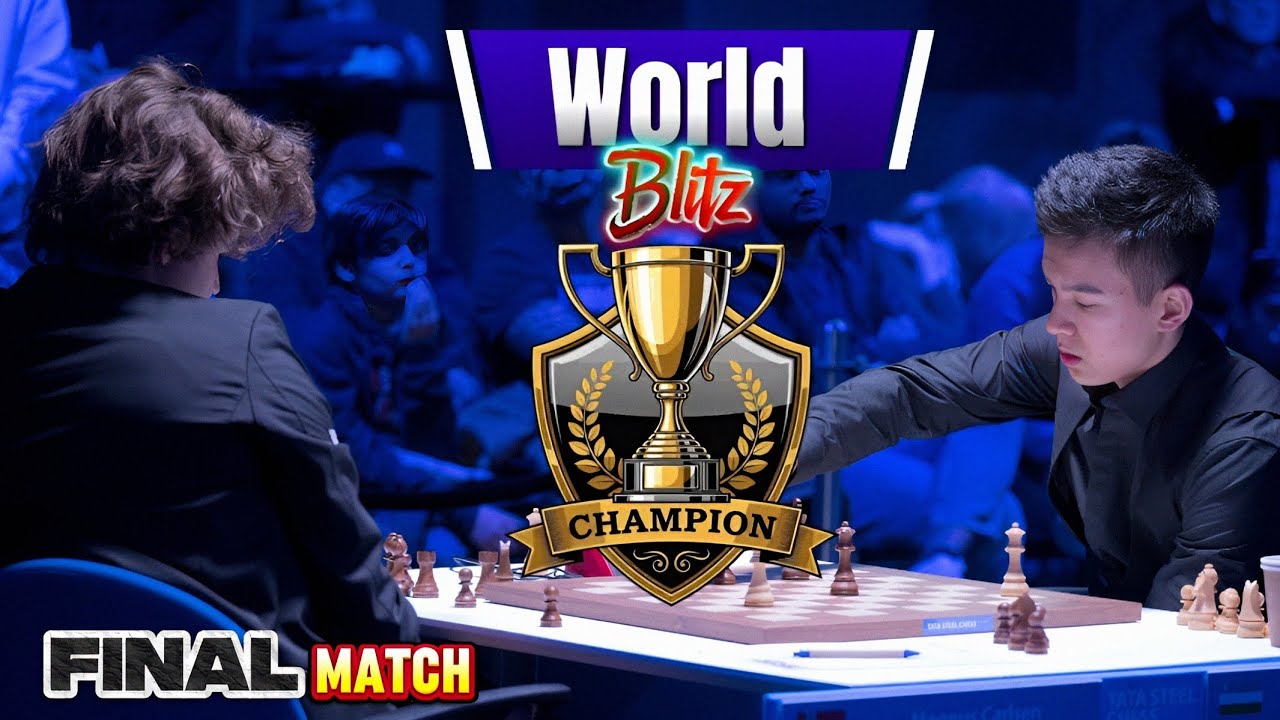 FINAL!!! Magnus Carlsen Vs Nodirbek Abdusattorov || World Blitz Champions