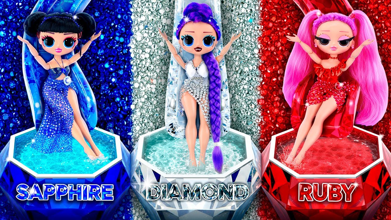 DIY Diamond, Ruby & Sapphire Cruise for K-Pop Demon Hunters Dolls!