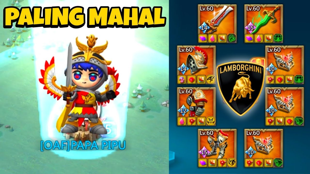 TopUp Habis Miliaran Rupiah Di Game Lords Mobile!! Review RL SULTAN Terbaik Di Kingdom Muda