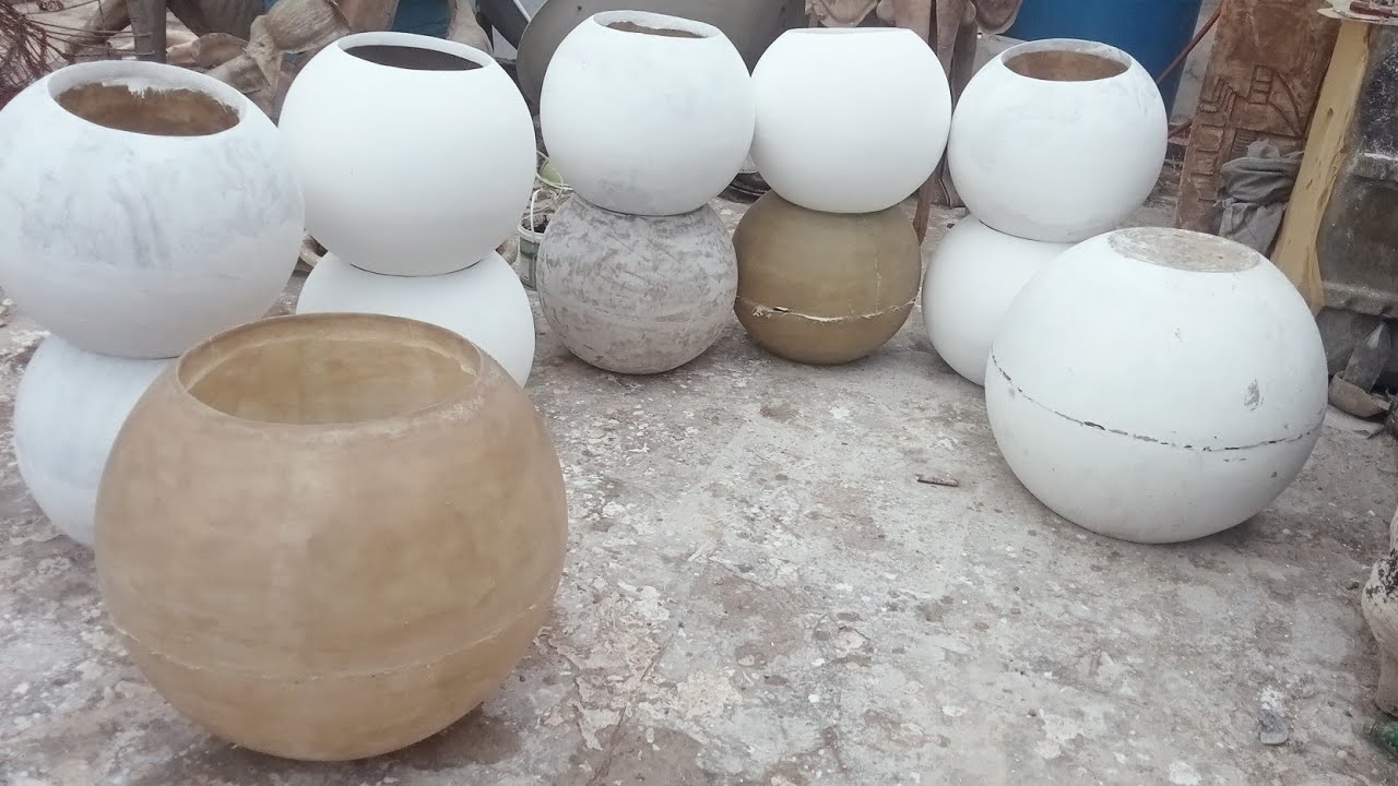 #S.R fiberglass how to make #fiberglass pot. #fiberglass #gamla
