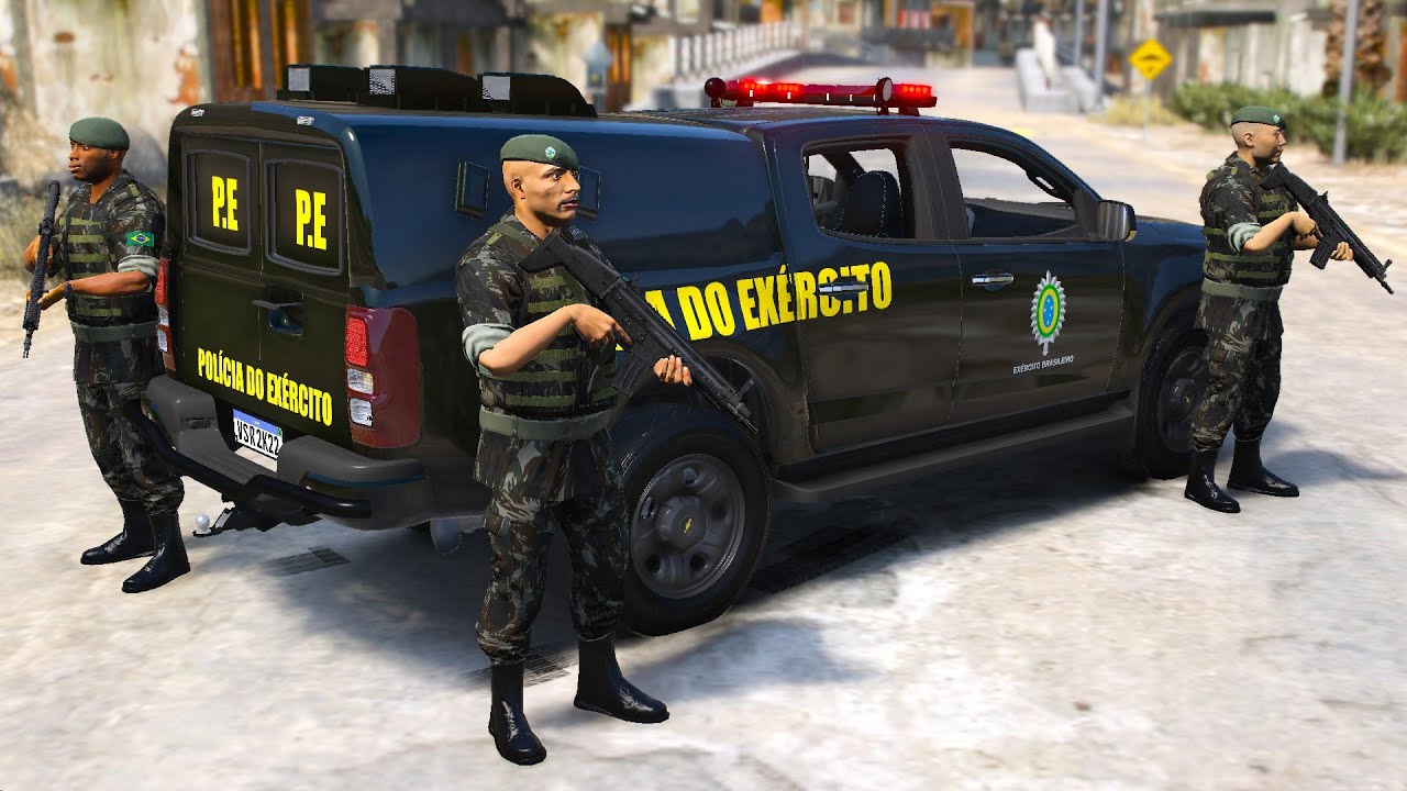 EXÉRCITO BRASILEIRO PERSEGUIÇÃO + CONFRONTO P.E | GTA 5 POLICIAL