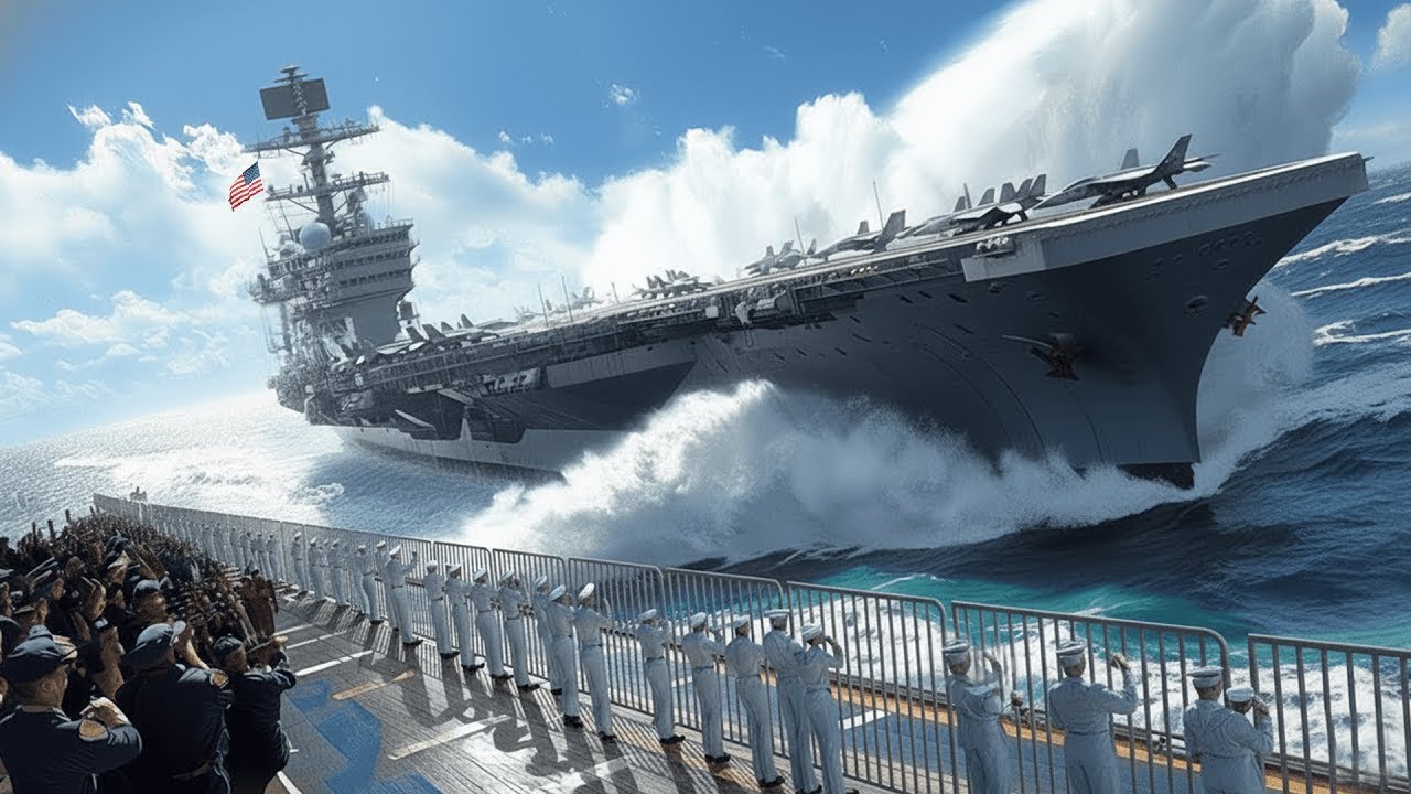 Невероятное событие: ВМС США спускают на воду свой новейший авианосец