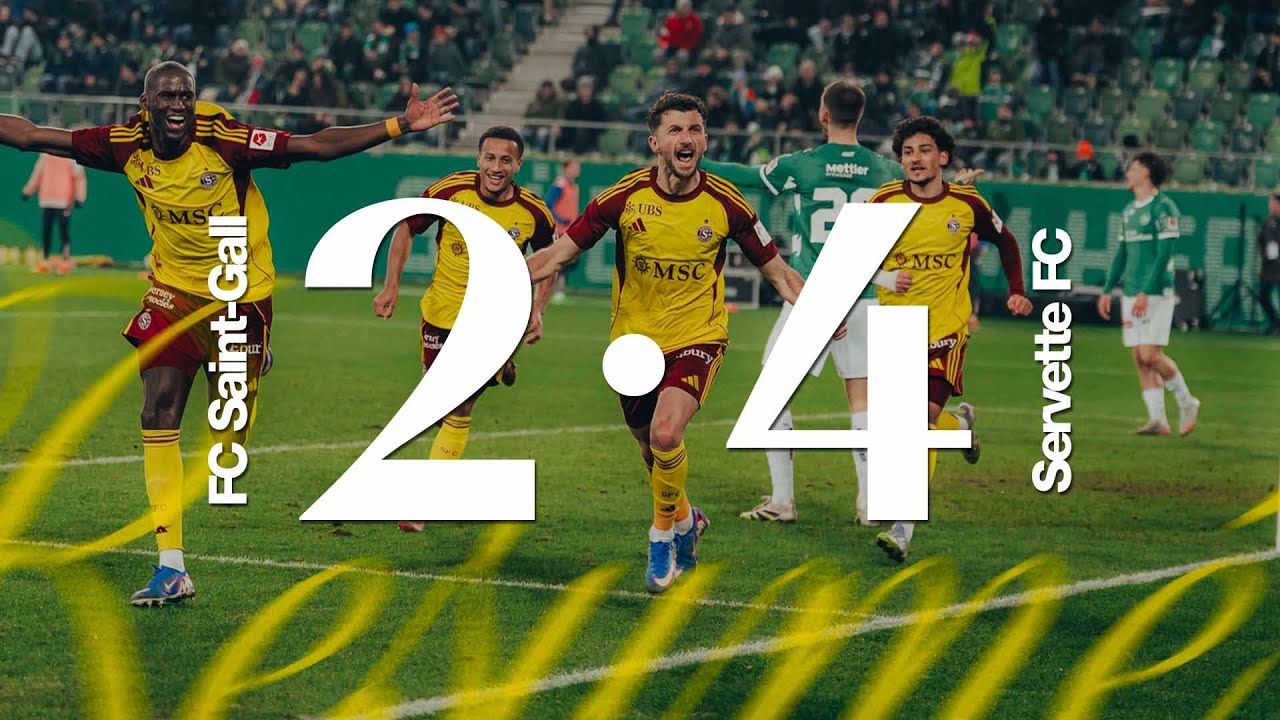 FC Saint-Gall 2-4 Servette FC | Le résumé d'un match fou 🌋