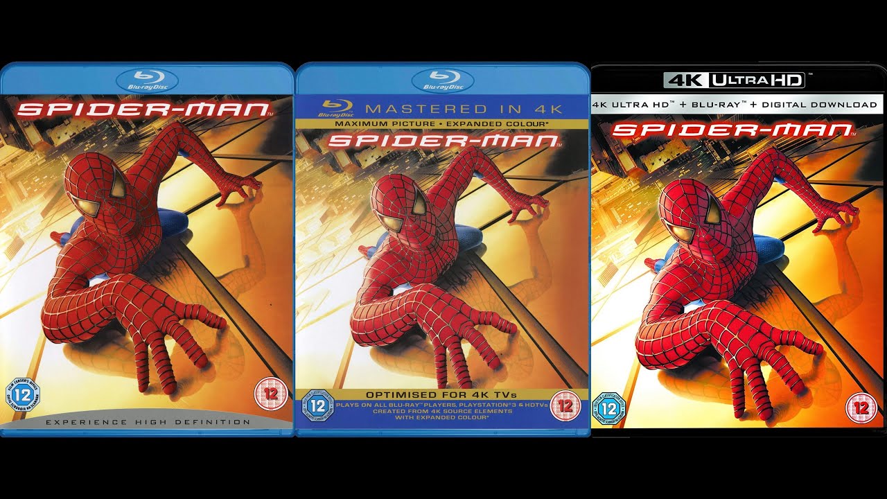 Spider-Man Blu-ray vs 4K Blu-ray Comparison (SDR version)