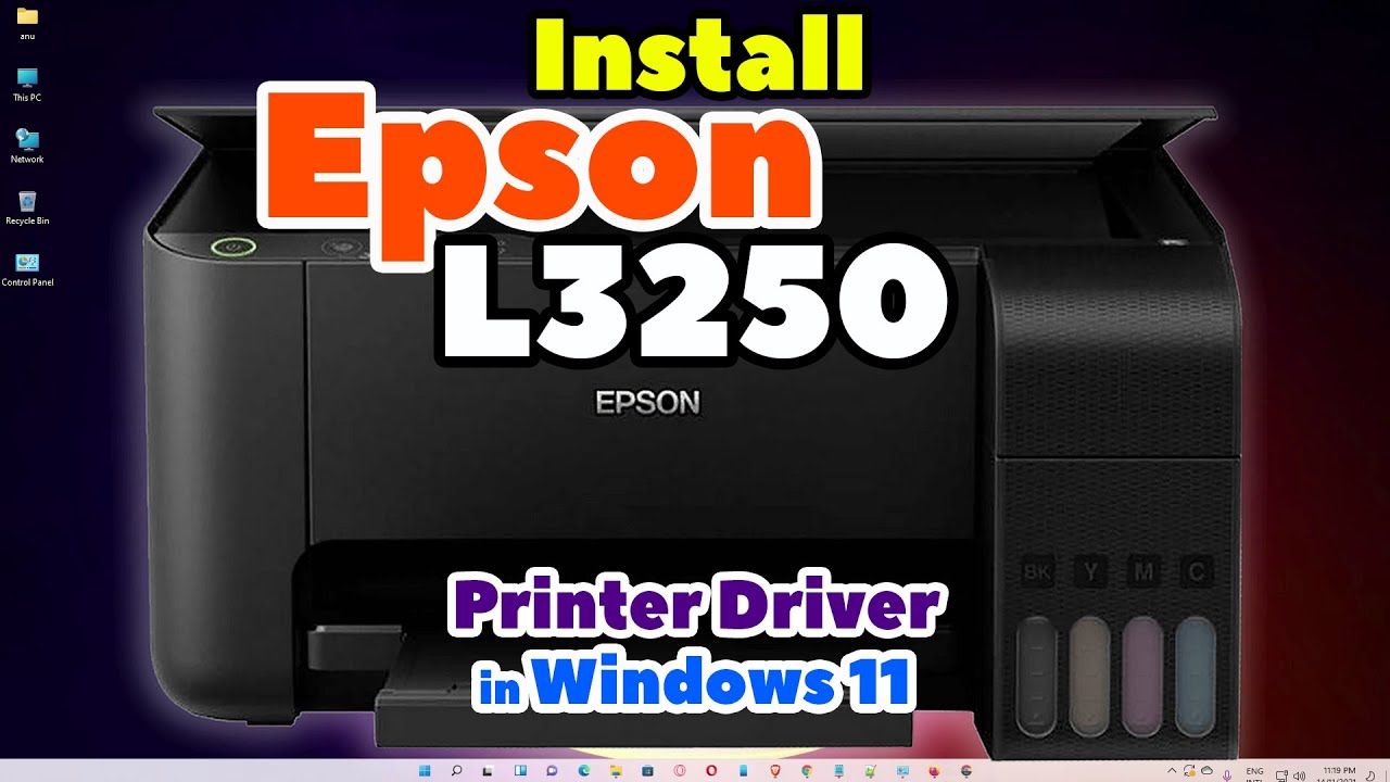 Как скачать и установить драйвер для принтера Epson L3250 на компьютер или ноутбук с Windows 11