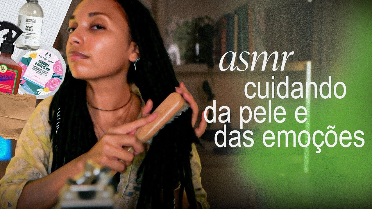 ASMR tirando a make | tapping, líquidos e sons de mão