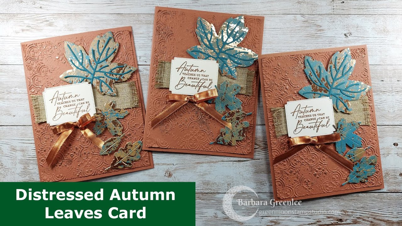 Distressed Autumn Leaves Bundle Stampin Up