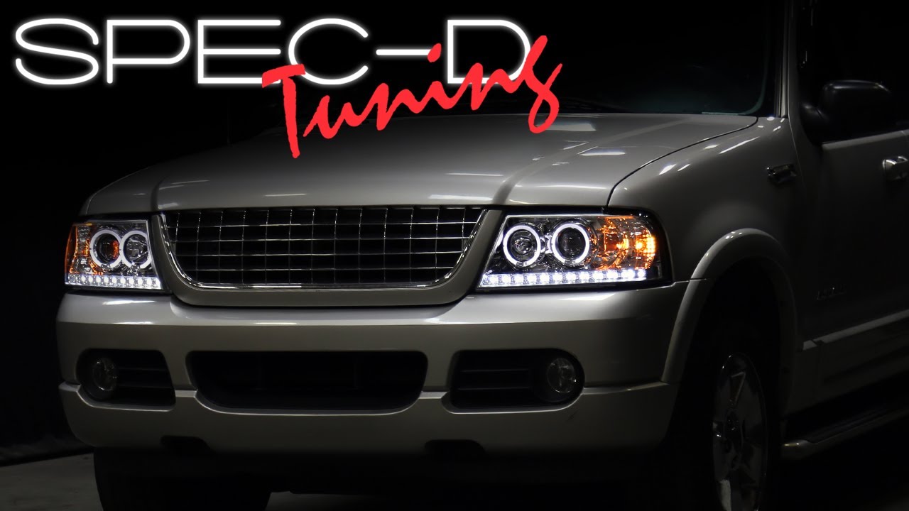 SPECDTUNING INSTALLATION VIDEO: 2002-2005 FORD EXPLORER 1PC LED HALO PROJECTOR HEADLIGHTS