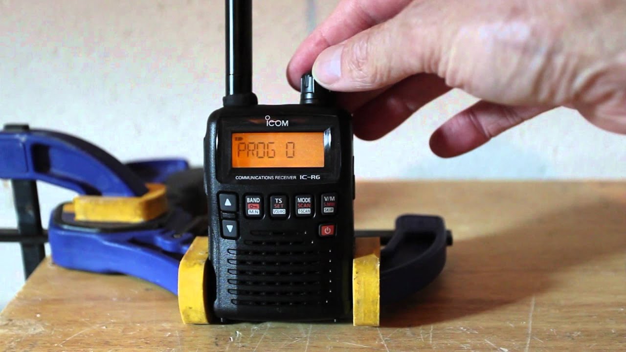 Programming and setup of the IC-R6 Icom scanner for airshows