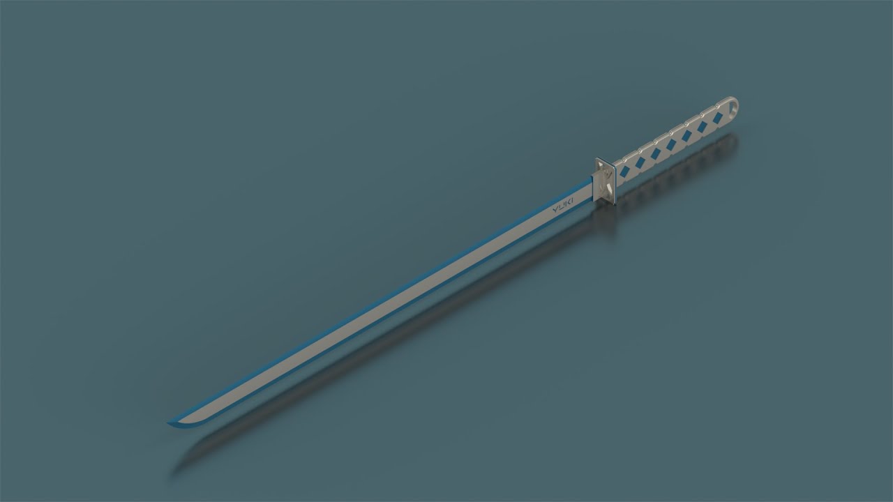 DRAWING A SIMPLE KATANA | AUTODESK INVENTOR TUTORIAL
