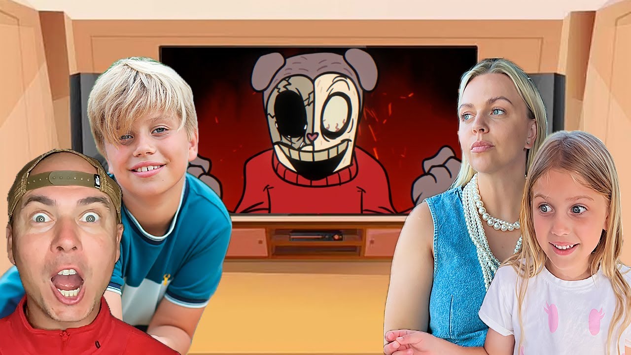 Freaky Noob Family React To Twiddlefinger FNF Mod