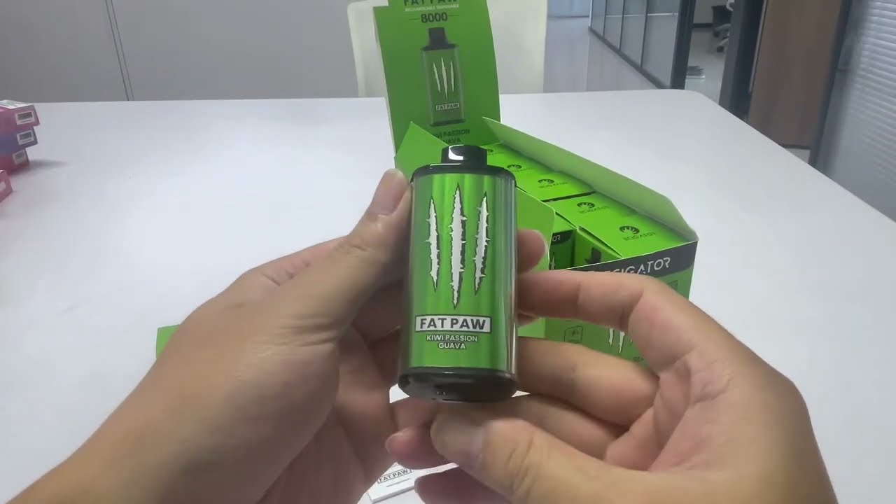 eCigator Fatpaw 8000 Puff Vape Bar Mesh Coil Rechargeable Disposable eCigarette Fruit Flavors