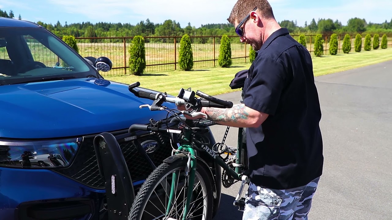 Setina Police Bike Rack - Deployment, Usage and Adjustability