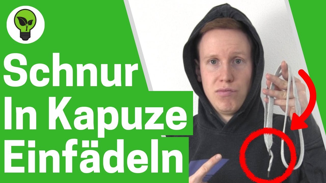 Schnur in Kapuze einf&auml;deln ✅ ULTIMATIVE ANLEITUNG: Hoodie B&auml;ndel & Pullover Kapuzenband einziehen!!!