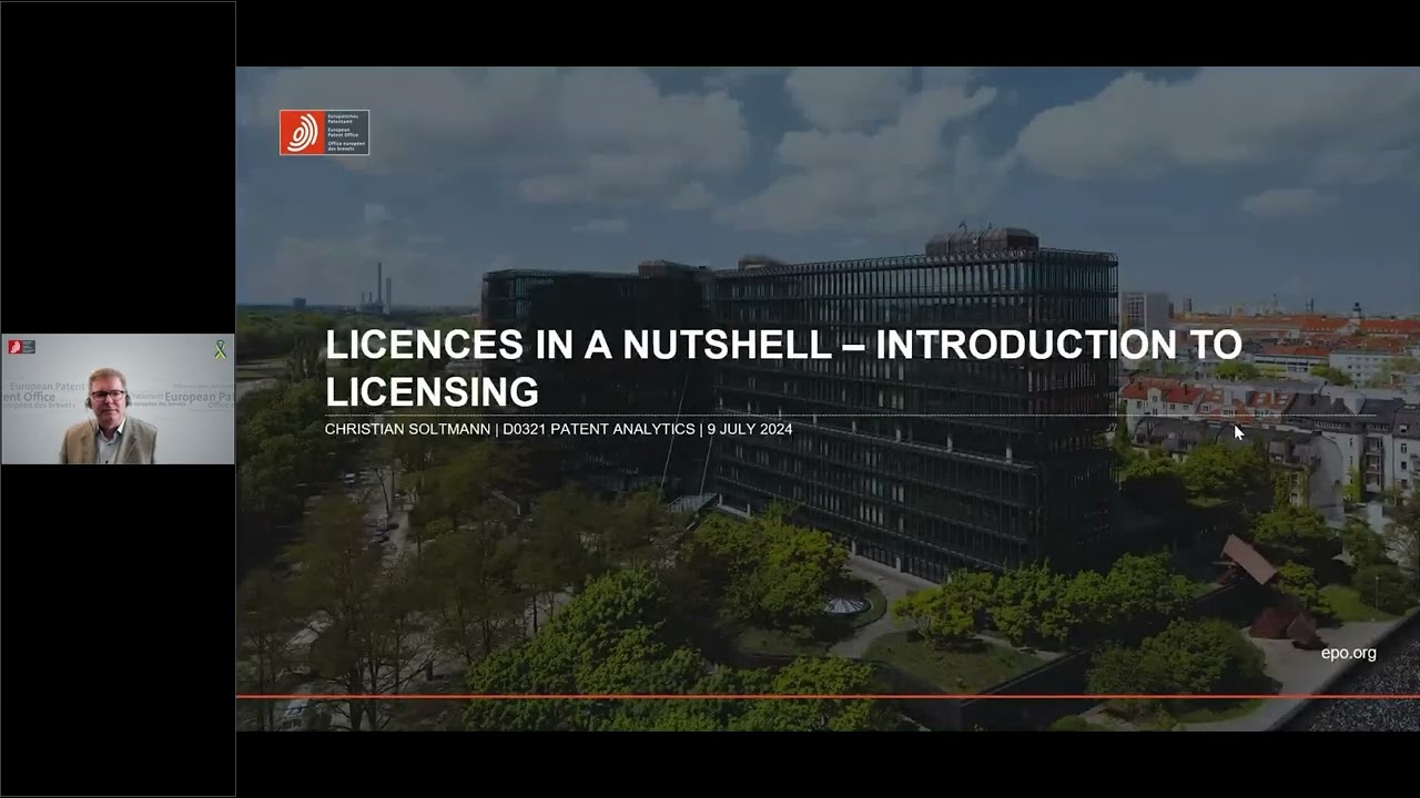 Joint Webinar with EPO and EIC: Licensing-Based Business Models