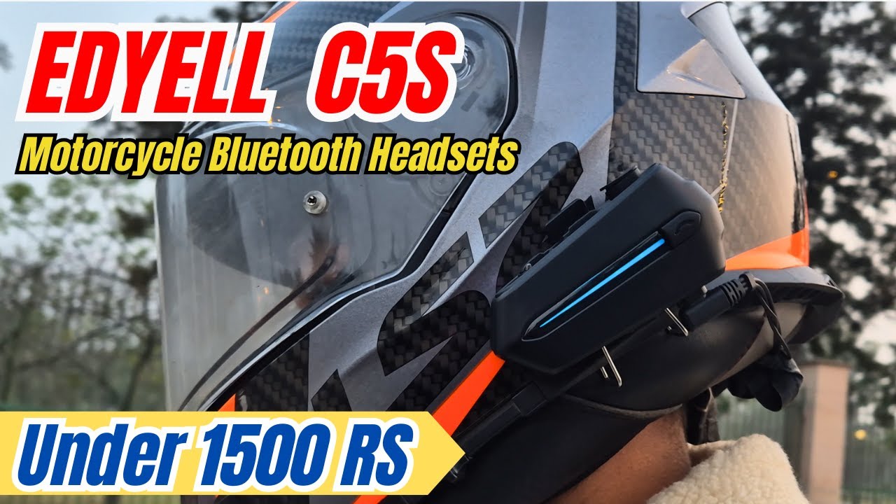 Best Motorcycle Bluetooth Headsets Under 2000 Rs - EDYELL C5S Motorcycle Bluetooth Headsets