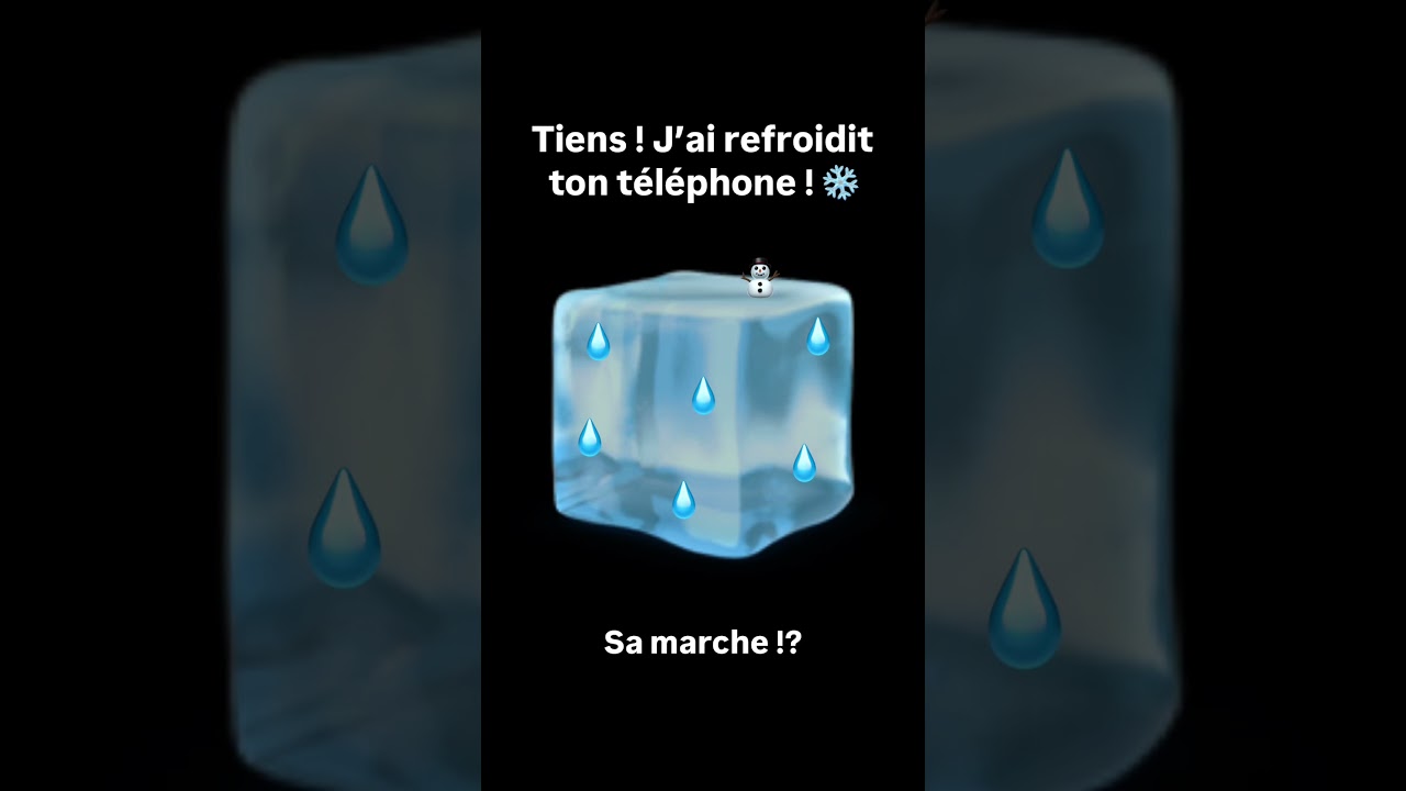 Technique pour refroidir ton t&eacute;l&eacute;phone facilement ! #tutoriel #smartphone #iphone #technique #astuce