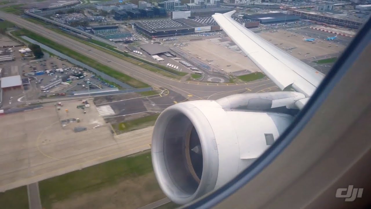 Lufthansa A319 Takeoff From Amsterdam Schiphol