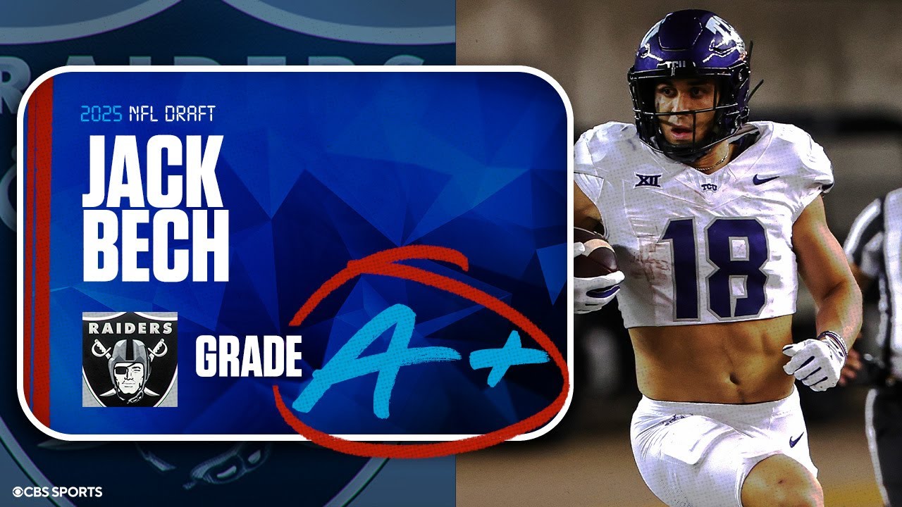 2025 NFL Draft Grades: Raiders receive 'A+' for selecting WR Jack Bech at No. 58 overall