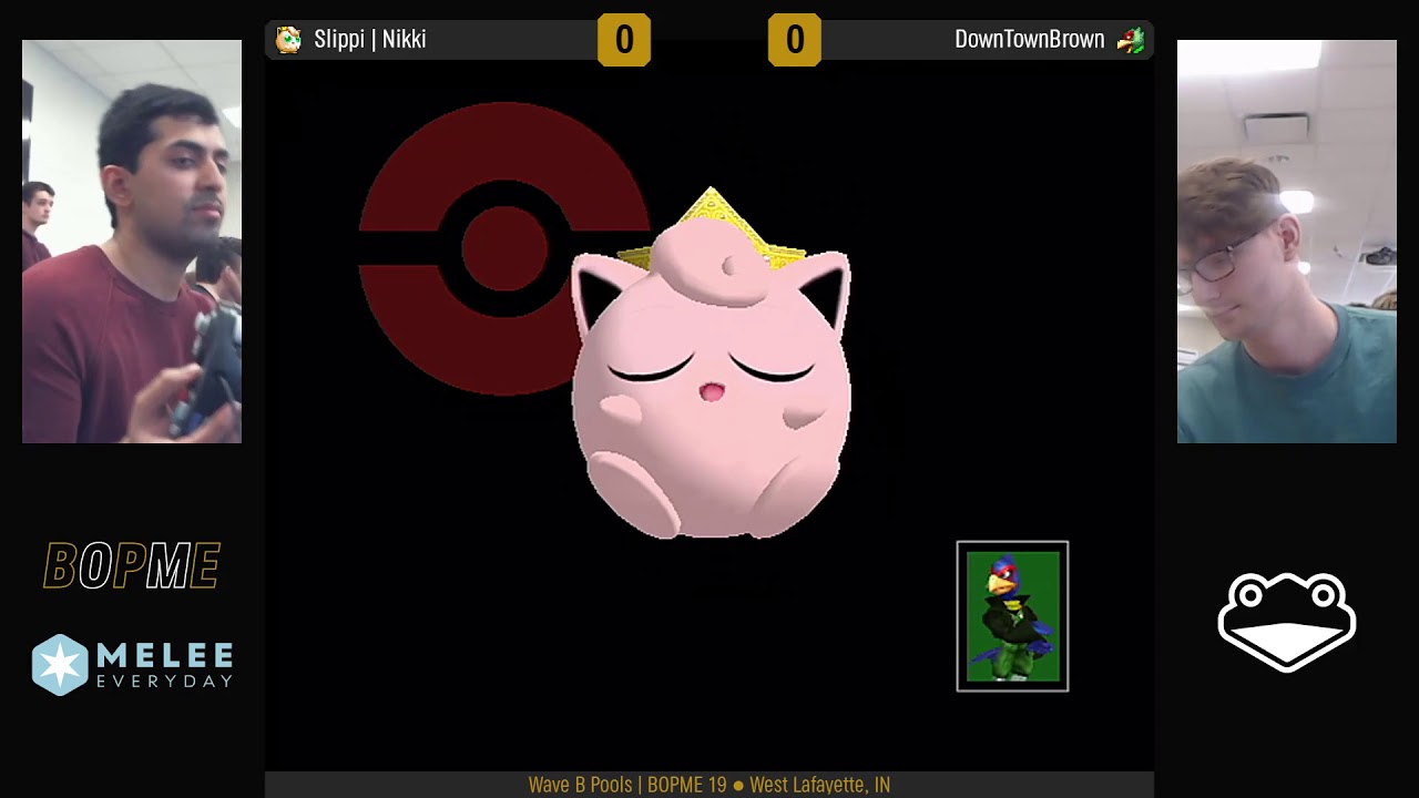 BOPME 19 - Slippi | Nikki (Jigglypuff) vs DownTownBrown (Falco) - Wave B Pools