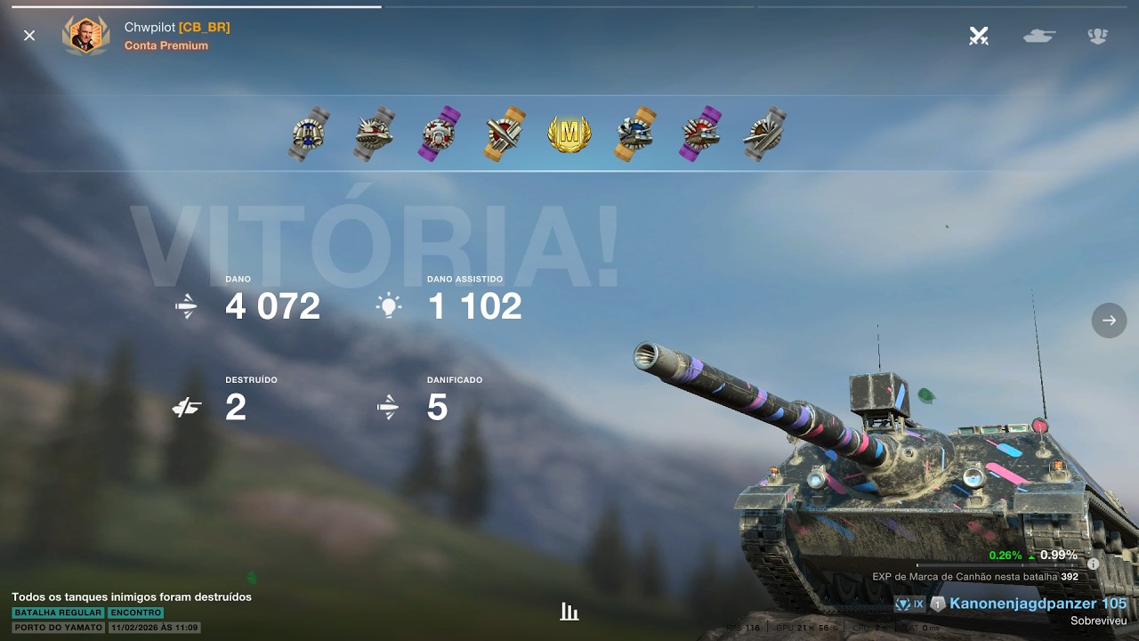 Kanonenjagdpanzer 105 - Avançando e fuzinando com o dpm animal