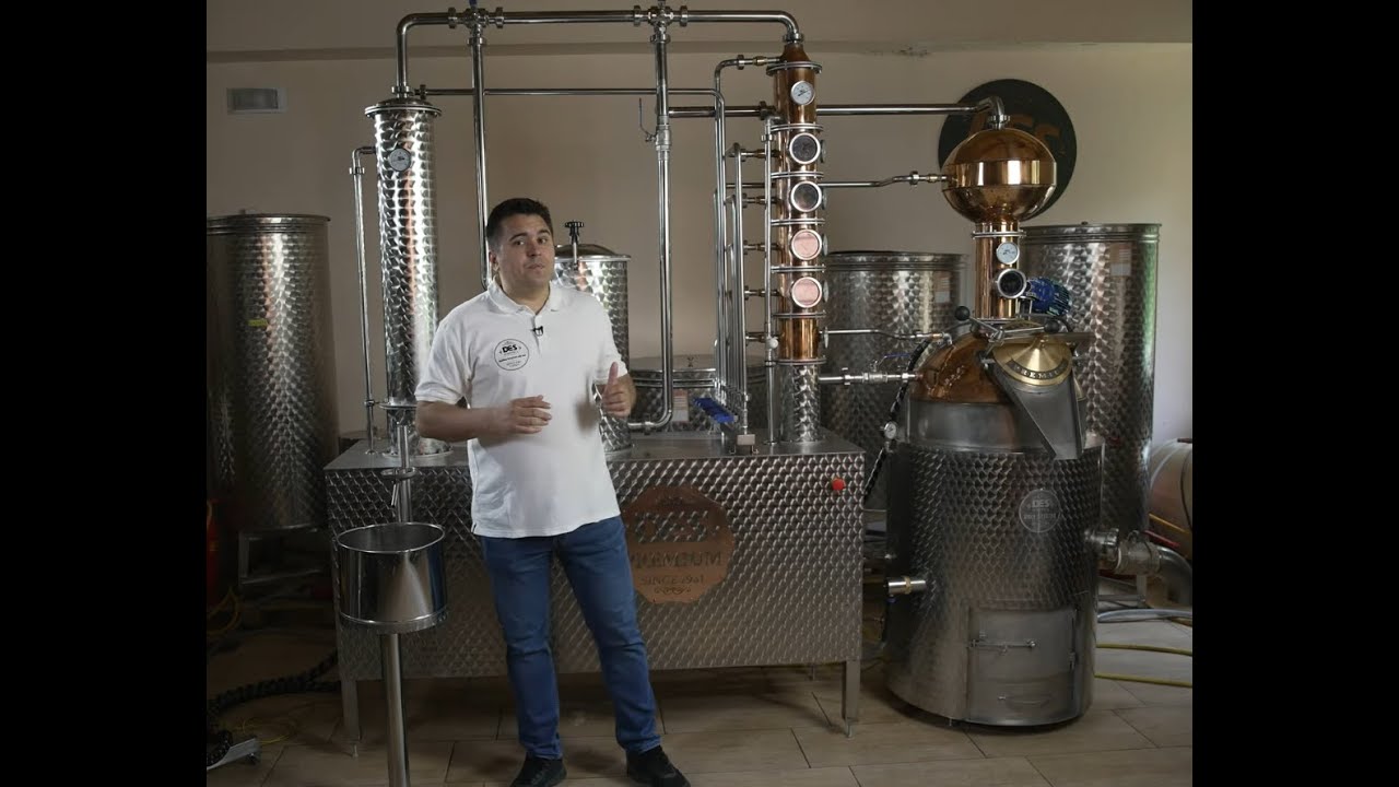 Commercial and traditional distillation still 150 L  side column - Making Cognac