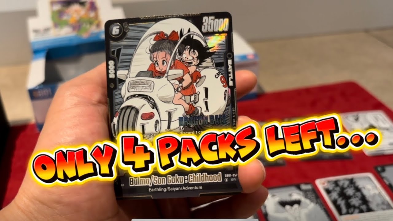 SB01 Pack #20 – 🔥 SR Bulma + Son Goku: Childhood (Black) | 5 Packs Left!